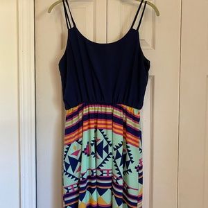My Story Navy Tribal Dress